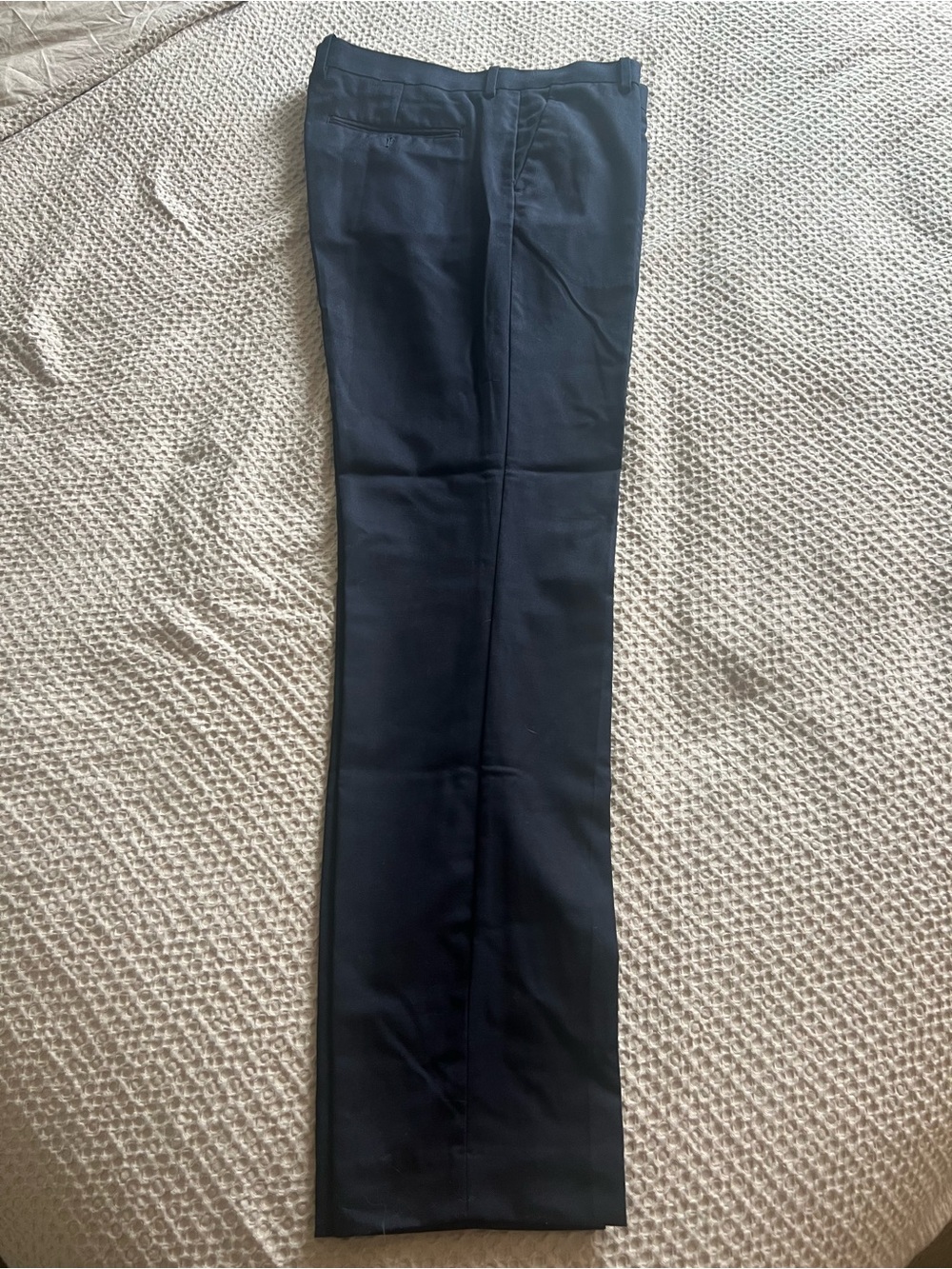 H&M Men's Navy Dress Pants - Slim Tailored Look